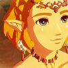 yarnofariadne: zelda from tears of the kingdom looking up toward the light (game: my golden crown of sorrow)