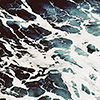 yarnofariadne: a close-up of water with lines of white foam visible on the surface (misc: the water sustains me)