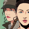 aurumcalendula: close up of Yan Wei and Xu Youyi from the opening credits of Couple of Mirror (Yan Wei and Xu Youyi)