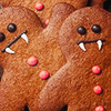elistaire: Gingerbread Men with Vampire Fangs (Vampire gingerbread men)