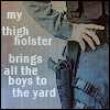 dine: (SGA thigh holster  yard - cranberryink)