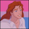 theteaisaddictive: the human form of the beast, from disney's beauty and the beast (1991), with the bisexual flag behind him (Default)