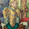likemybooks: Taryon sitting cross-legged. (hanging out)
