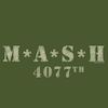 harpers_child: an olive green square with the MASH logo in cream (MASH: logo)