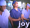 jadelennox: Grey's Anatomy, "Joy":The Chief, Alex, and intern Ryan laugh together about juvenile humor (grey's anatomy: joy)
