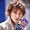 linky: A close up on Asakura, he's holding up his advent deck. (KR Ryuki: Asakura - Deck)