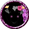 atyaktheattackyak: A cute black yak with a blush and flower over his horn. (Cute)