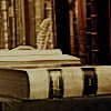 ext_47: books from a scene in a harry potter movie (Books)