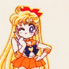 linky: A chibi of Minako pointing her finger up, a hand on her hip. (Sailor Moon: Minako - Chibi)