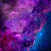 glassesofjustice: cosmic space background in purple and blue with white an silver star specks (Meta:SpaceBi)