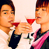 linky: Wataru and Taiga drinking wine. (Kiva: Drinks)
