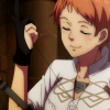 sarajayechan: Leonie smirking with satisfaction as she tests her bow's string ([FE3H] Leonie)