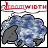 sedge: image of Dreamwidth sheep with a fleece made from blue and green knitting. (knitting)