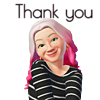 xinas_island: Me as a Pink Haired Avatar (Shy Thank You (Avatar-Pink))