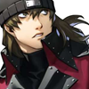 mortal_son: Shinjiro looking up and right, hair flowing behind him artfully. (Default)