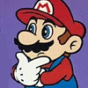 mamamias: Mario tapping his chin as he thinks. (hmmm)