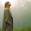 thebolter: taylor swift standing in a green forest looking up (green)