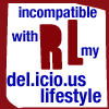 catechism: worst icon ever! it is supposed to say something about RL being incompatible with my delicious lifestyle. (ugliest ever)