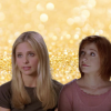 harlow_turner_chaotic_ace: Buffy and Willow from buffy the vampire slayer, on a gold background (Billow)