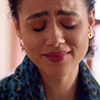 afraid_of_marshmallows: Nathalie Emmanuel in 4 Weddings and a Funeral (Sad - Crying)