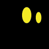 yelloweyesdarksomething: a pair of round yellow eyes on a black background (Default)