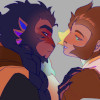 castaside: wukong, soft, hug, kiss, happy (Macaque (676))
