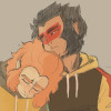castaside: wukong, hug, soft, sad (Macaque (471))