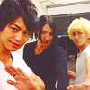 dakedo: (red x blue x green ☆ ikemen sentai)