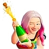 xinas_island: Me as a Pink Haired Avatar (Celebration Drink (Avatar-Rainbow))