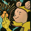 silvercat17: Winnie from William of Newbury holding up coins (win)