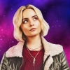 clarasteam: picture of Ruby Sunday from Doctor Who against a multicoloured dark background (ruby sunday)
