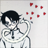 schwertlilie_ex: Hearts: Watanuki with pipe fox spirit (Watanuki)