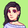 phaineofcatz: Pixel icon of a trans enby in the style of stardew valley (Default)