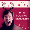 sweettartheart: Sherlock screaming into the void. He has reindeer antlers. (Winter Sherlock is a fucking reindeer)