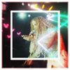 muccamukk: Elyanna singing, surrounded by emanata and hearts. (Music: Elyanna Hearts)