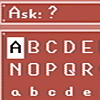javert: a prompt screen with the prompt: Ask and an alphabet to type a question with (petscop ask)