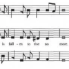 kalypso: A few bars of Sacred Harp music, showing the treble, alto and tenor parts (Sacred Harp)