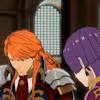 sarajayechan: Ferdinand and Bernadetta having a chat before they sit down to tea together ([FE3H] Ferdinand/Bernadetta)