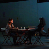 linky: Kyoka and Lachesis sitting down at a table. (Gotchard: KyokaLachesis - Eat)