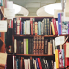 linky: A bookshelf. (Stock: Books - Shelf)