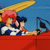 linky: Yuri and Kei driving in a car. (Dirty Pair: KeiYuri - Drive)