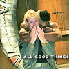 scrollgirl: chris hugging amanda on last day of sg-1 filming, text: all good things (sg-1 sad)