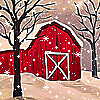 randomdrops: (snowy barn)