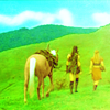 randomdrops: Xena and Gabrielle walking away towards adventure (xena)