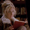silversea: Buffy holding a red book (Buffy Reading)