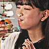 linky: Rinne smiling as she eats. (Gotchard: Rinne - Smile Eat)