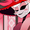 sarajayechan: Rosie giving someone a flirtatious smile ([Hazbin Hotel] Rosie)