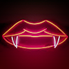 kylmachameleon: neon vampire lips (neon)