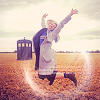 liadt: Thirteenth doctor jumping in the air (DW Jumping for joy)
