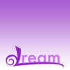 cyare: Gradient icon from purple to white. On the bottom is the text dream with dreamwidth's d as the first letter (DW: Dream)
